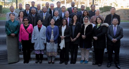 Participants of the Australia Awards Regional Short Course in Executive Leadership with staff from the Australian National University.
