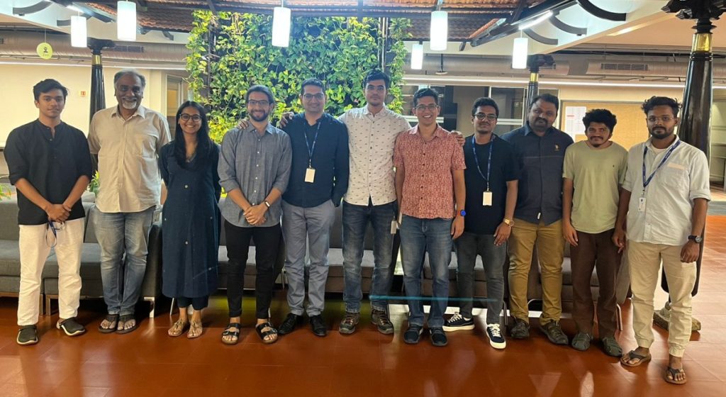 As Smita says, she is sometimes the only woman in the room—pictured here with a team of engineers and scientists from Microsoft Research, ThoughtWorks, People+AI, TinkerSpace and Agami.