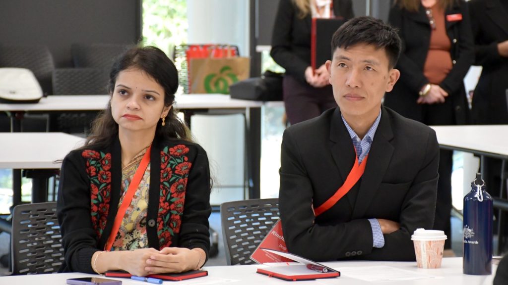 Aditi (left) participating in the Short Course in Australia. Photo courtesy: Griffith University. 